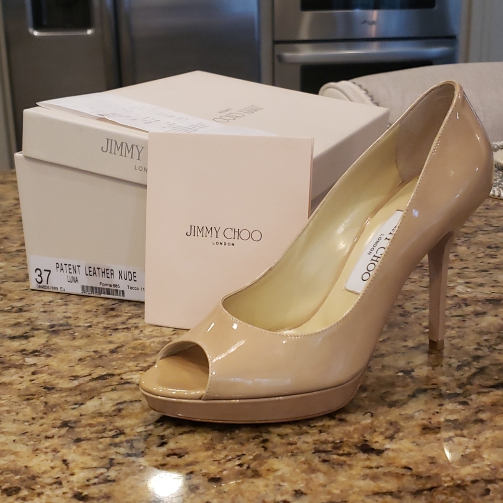 Jimmy Choo patent leather pump